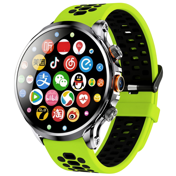 Смарт часы Smart Technology Venom Green с SIM-картой, 2 ремешка - фото №1