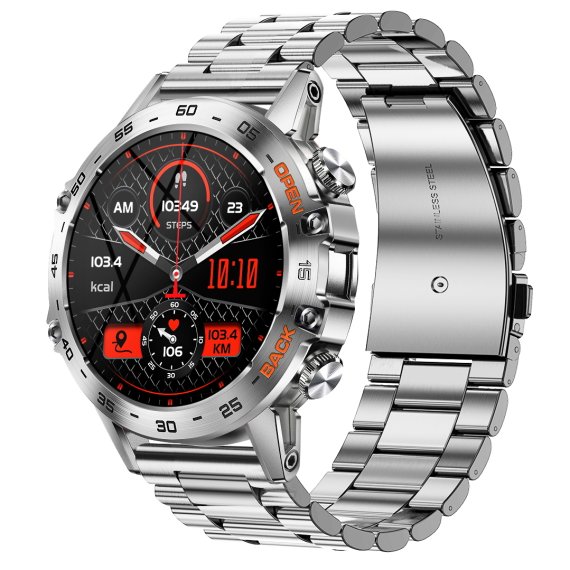 Смарт часы Smart Delta K52 Silver, 2 ремешка - фото №1