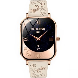 Жіночі годинники Smart Miami Beige Flower, 2 ремінці