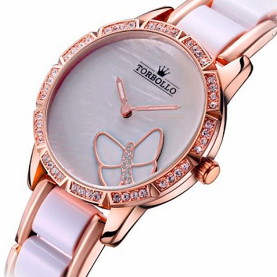Женские часы Torbollo Fashion White - фото №1