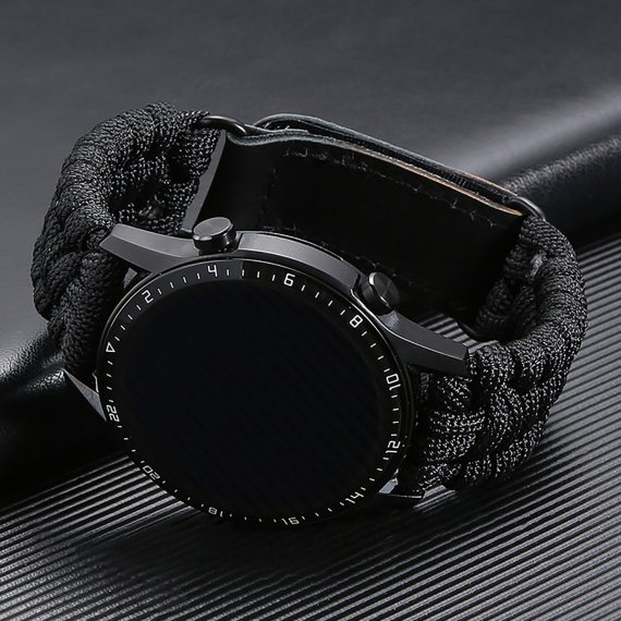 Подбор часов Ремешок Paracord Black 22 мм - фото №1