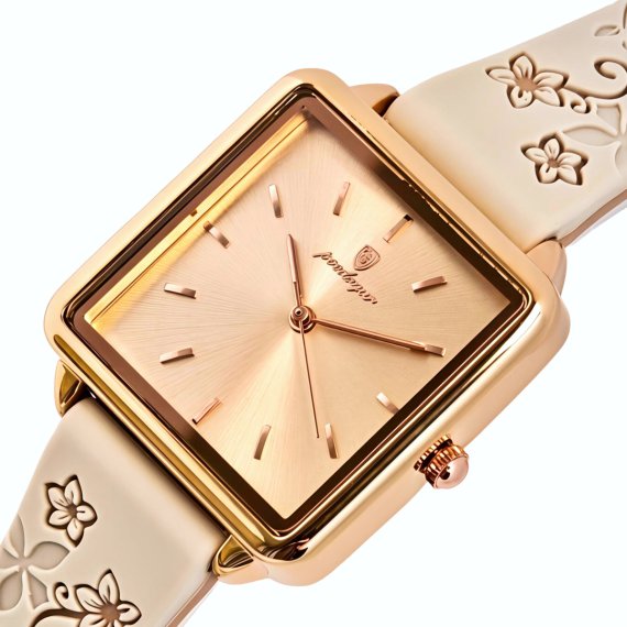 Жіночі годинники Poedagar Annet Beige, 2 ремінці - фото №1