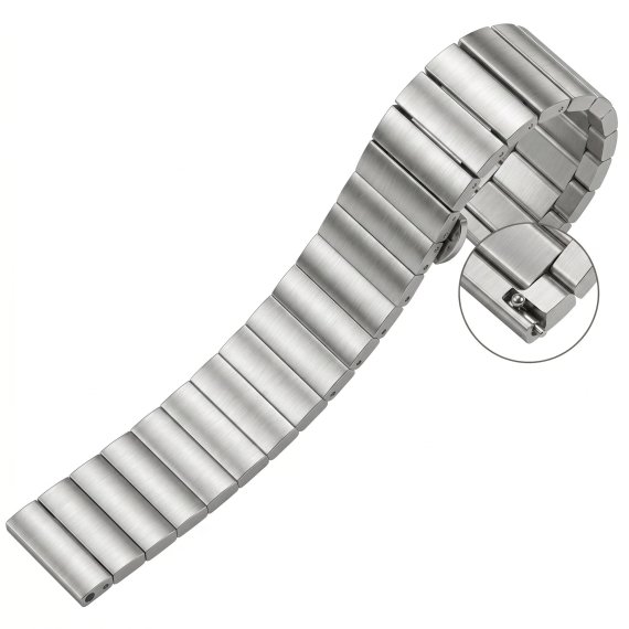 Підбір годинників Ремінець металевий Centurion Silver 20 мм - фото №1