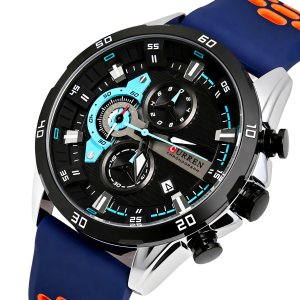 Кварцові годинники Curren Roberto Lava Blue, 2 ремінці