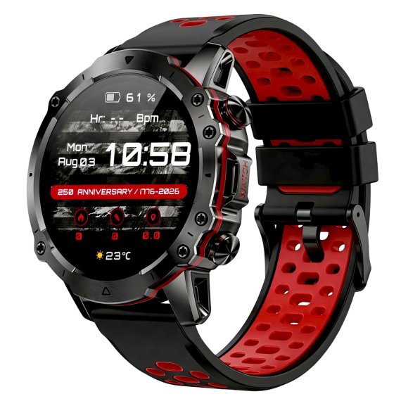 Смарт часы Smart Forest Pro Brutal Red, 2 ремешка - фото №1