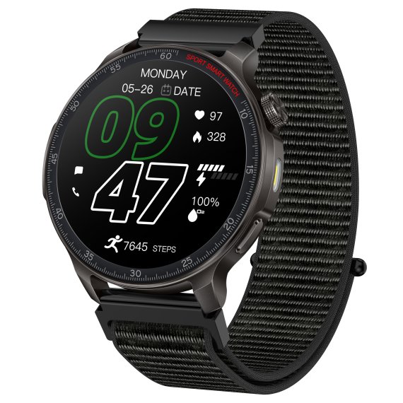 Смарт годинники Smart Colorado Nylon Black, 2 ремінці - фото №1