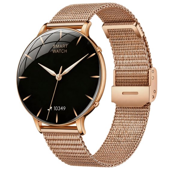 Смарт часы Smart Rose Steel с фонариком, 2 ремешка - фото №1