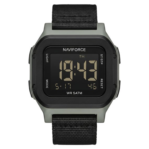 Чоловічі годинники Naviforce Cube Strong Nylon, 2 ремінці - фото №1
