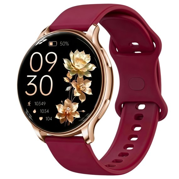 Смарт часы Smart Melisia Cherry Rubber, 3 ремешка - фото №1