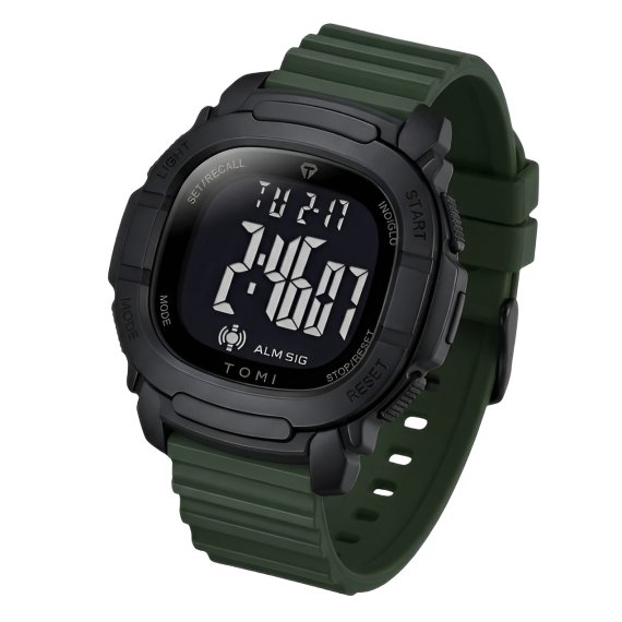 Мужские часы Tomi Legion Green - фото №1