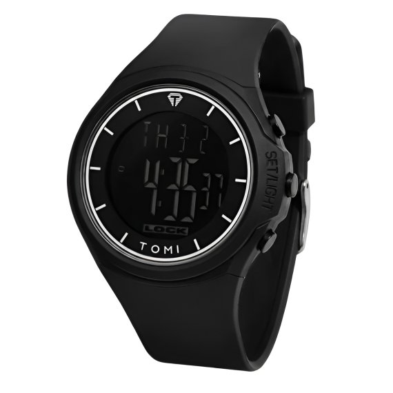 Мужские часы Tomi Mono Black - фото №1