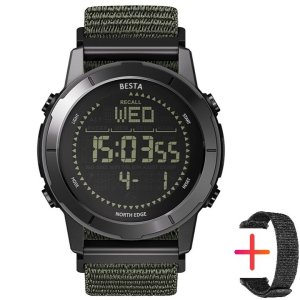 Мужские часы North Edge Besta Trail Green, 2 ремешка