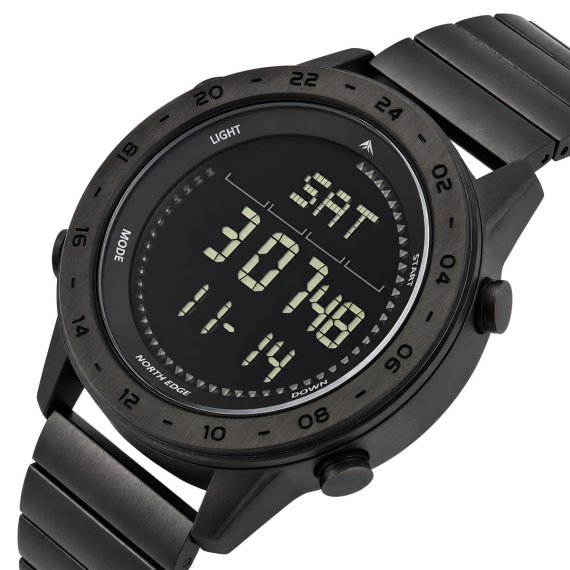 Чоловічі годинники North Edge Tank3 Centurion Black, 2 ремінці - фото №1