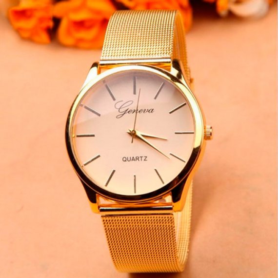 Женские часы Geneva Steel - фото №1