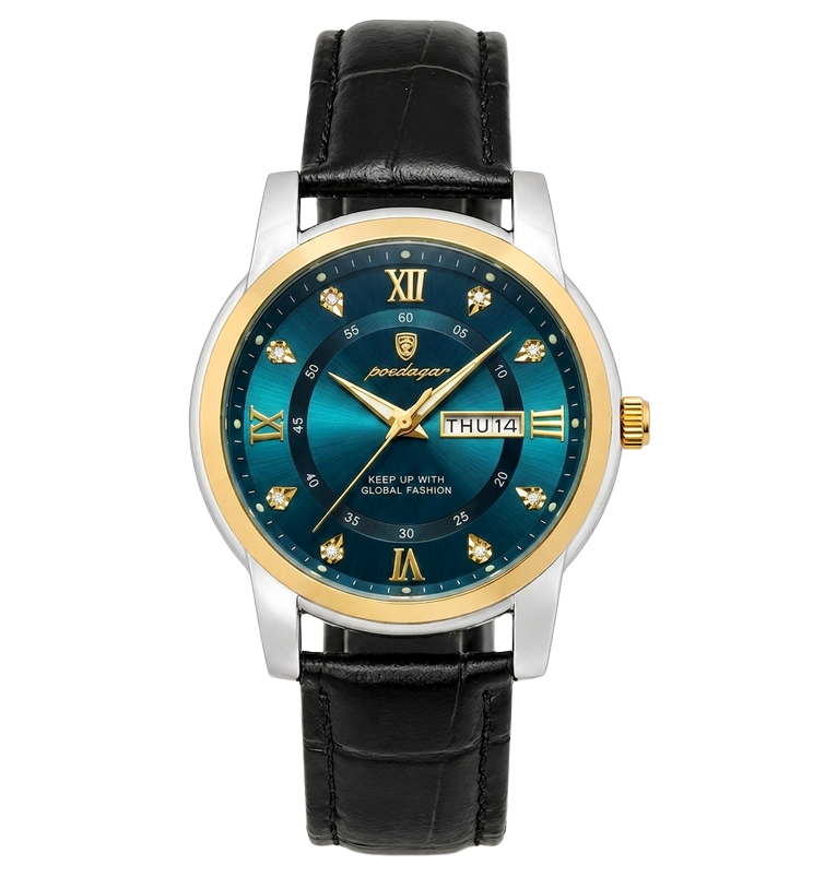 Poedagar Unique Men Leather Deluxe, 2 ремінці — фото 2