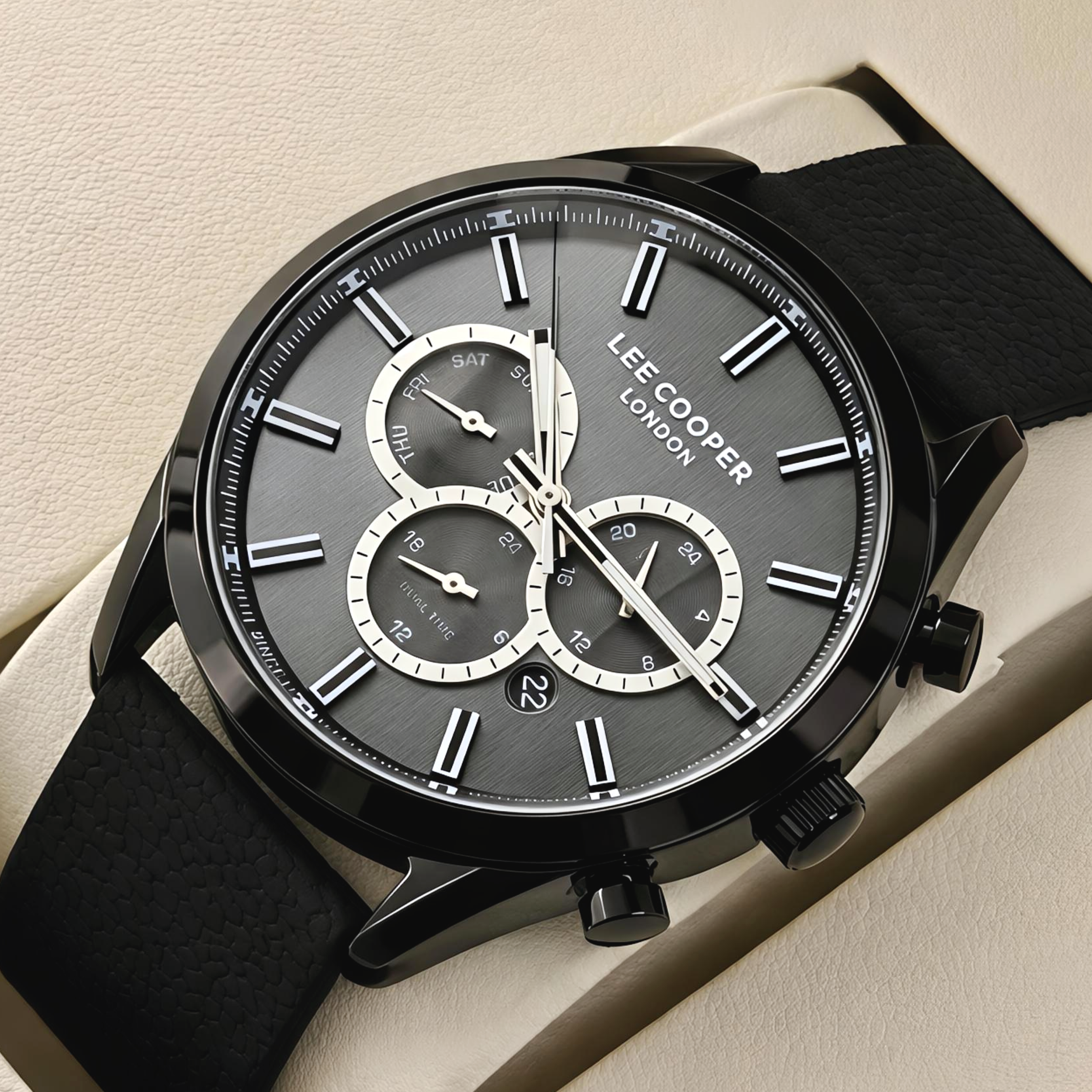 Lee Cooper England Midnight Black, 2 ремінці