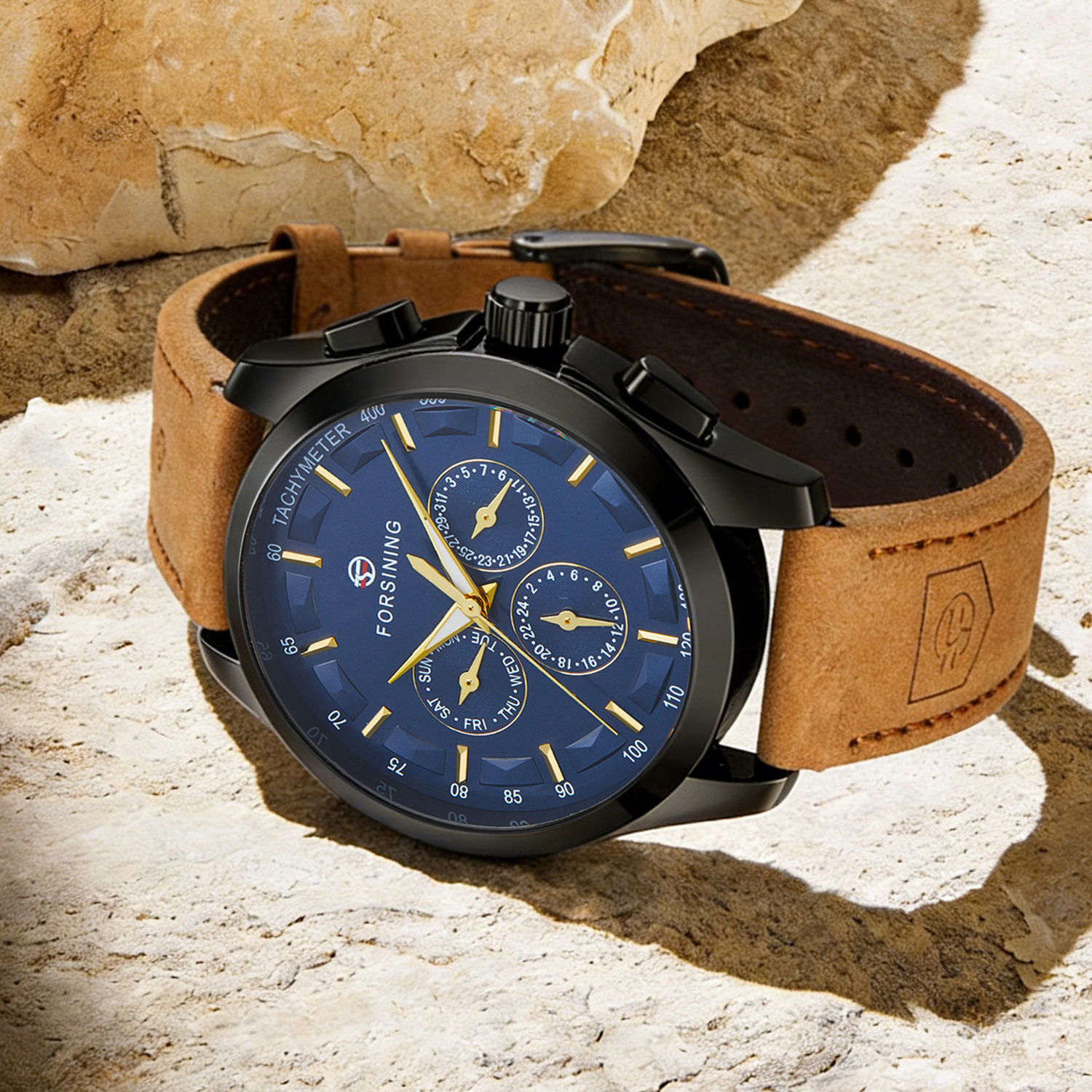 Forsining Walker Limited Blue & Black, 2 ремінці — фото 3