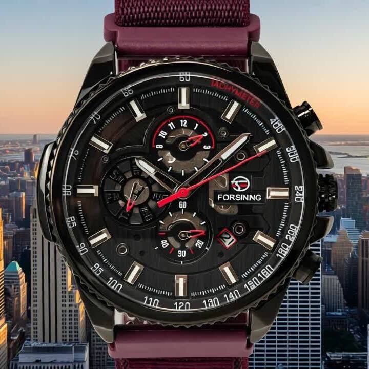 Forsining Finance Wine Red, 2 ремінці — фото 8