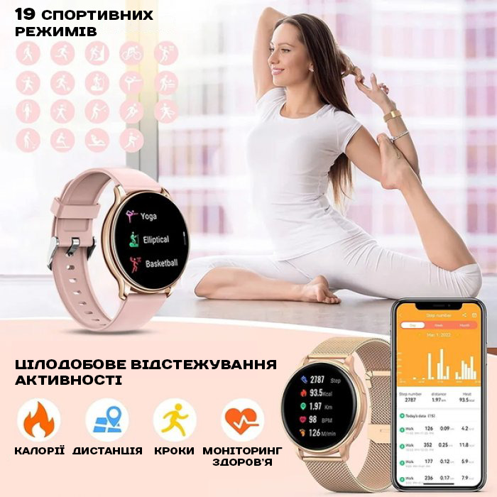 Smart Melisia Gold Rubber, 2 ремінці — фото 6