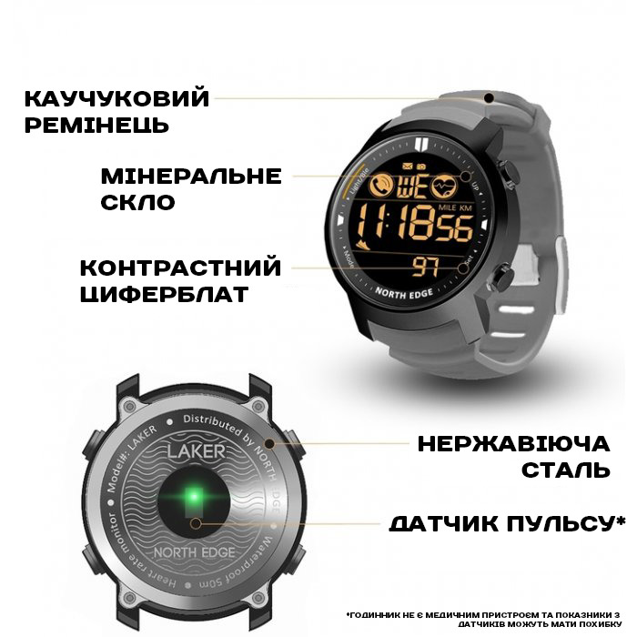 North Edge Laker Iron Edition, 2 ремінці — фото 3
