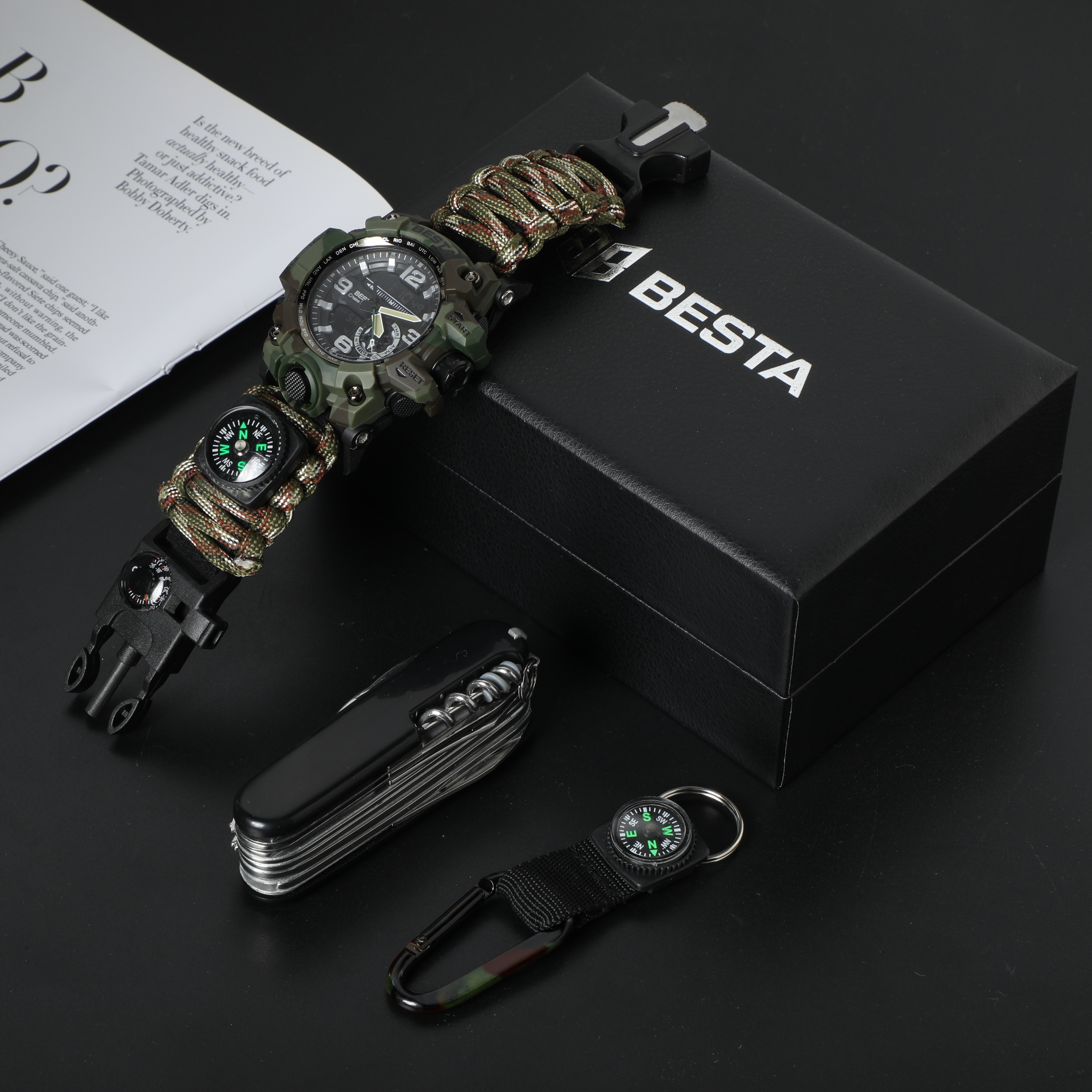 Besta Box Military Set подарунковий набір, з компасом — фото 8