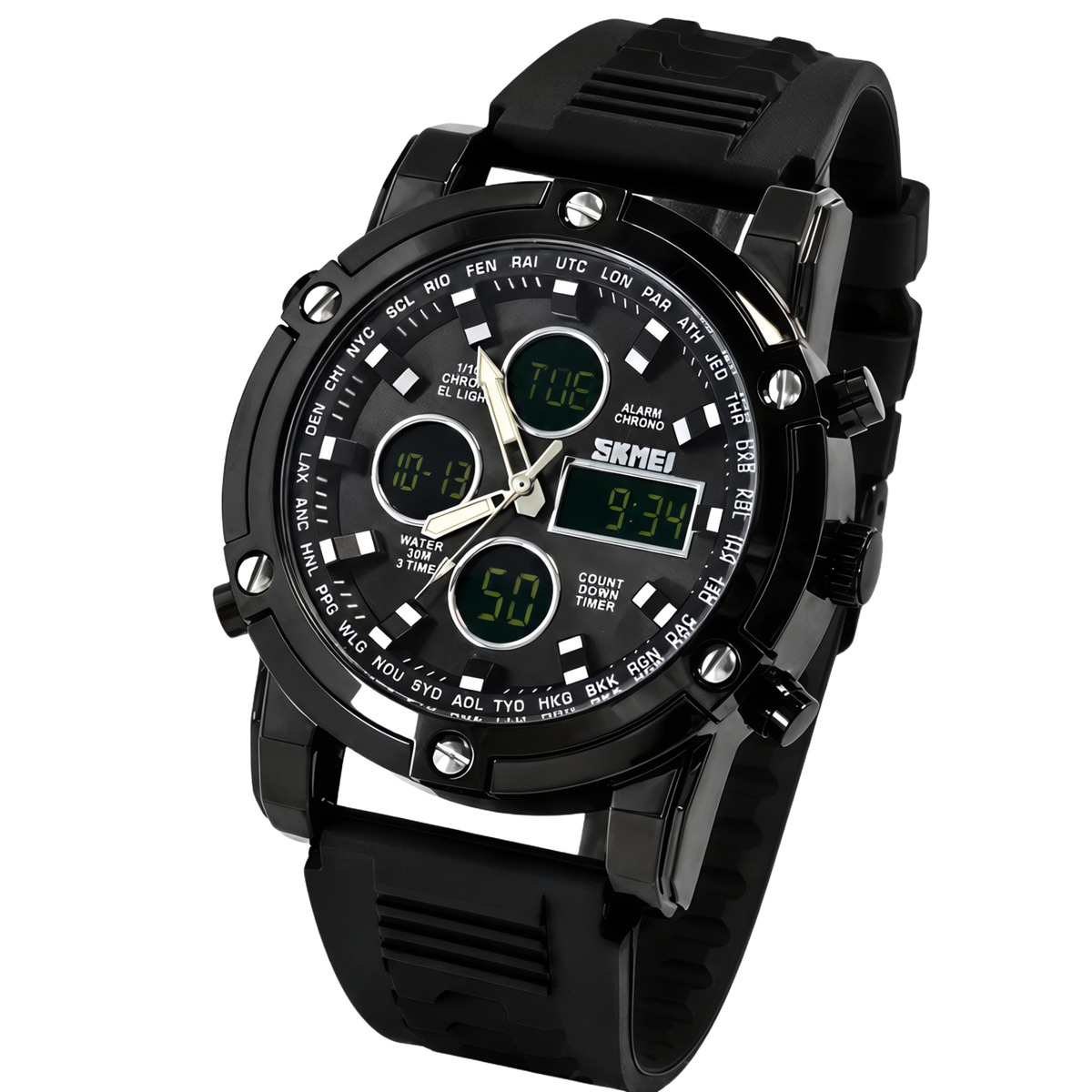 Skmei Molot Sport Black, 2 ремінці — фото 2