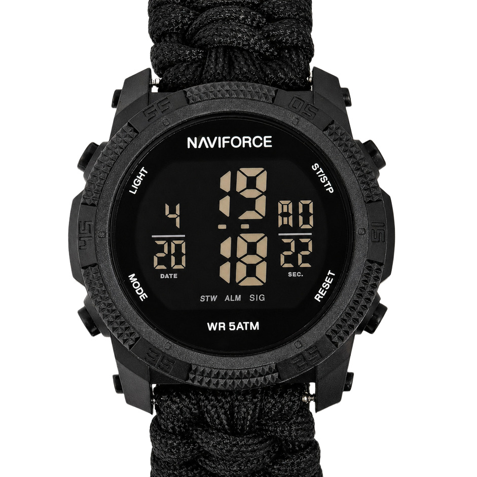 Naviforce Europe Black Paracord, 2 ремінці
