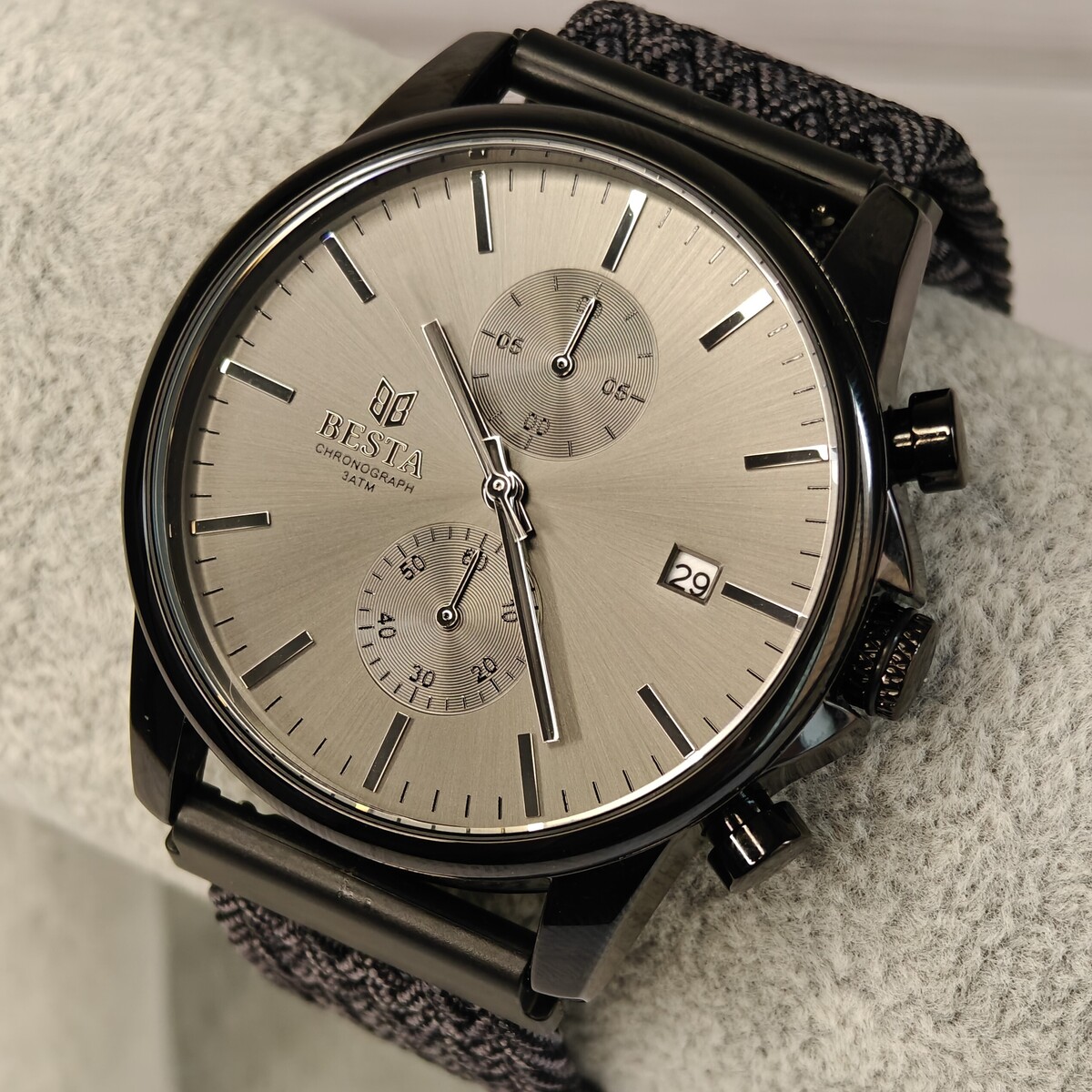 Besta Mars Black & Gray Nylon, 2 ремінці — фото 7