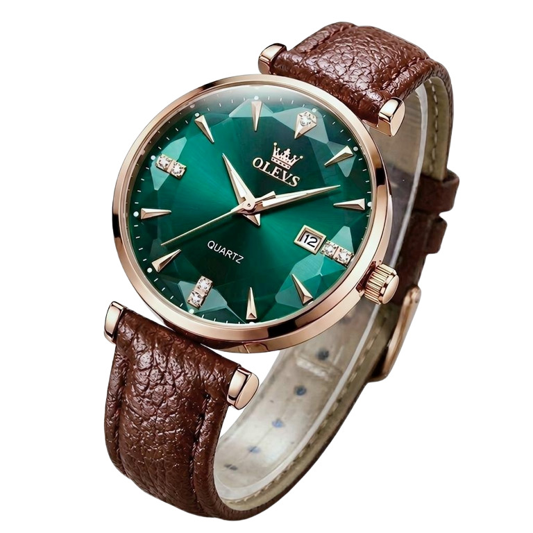 Olevs Diamond Leather Brown, 2 ремінці — фото 2