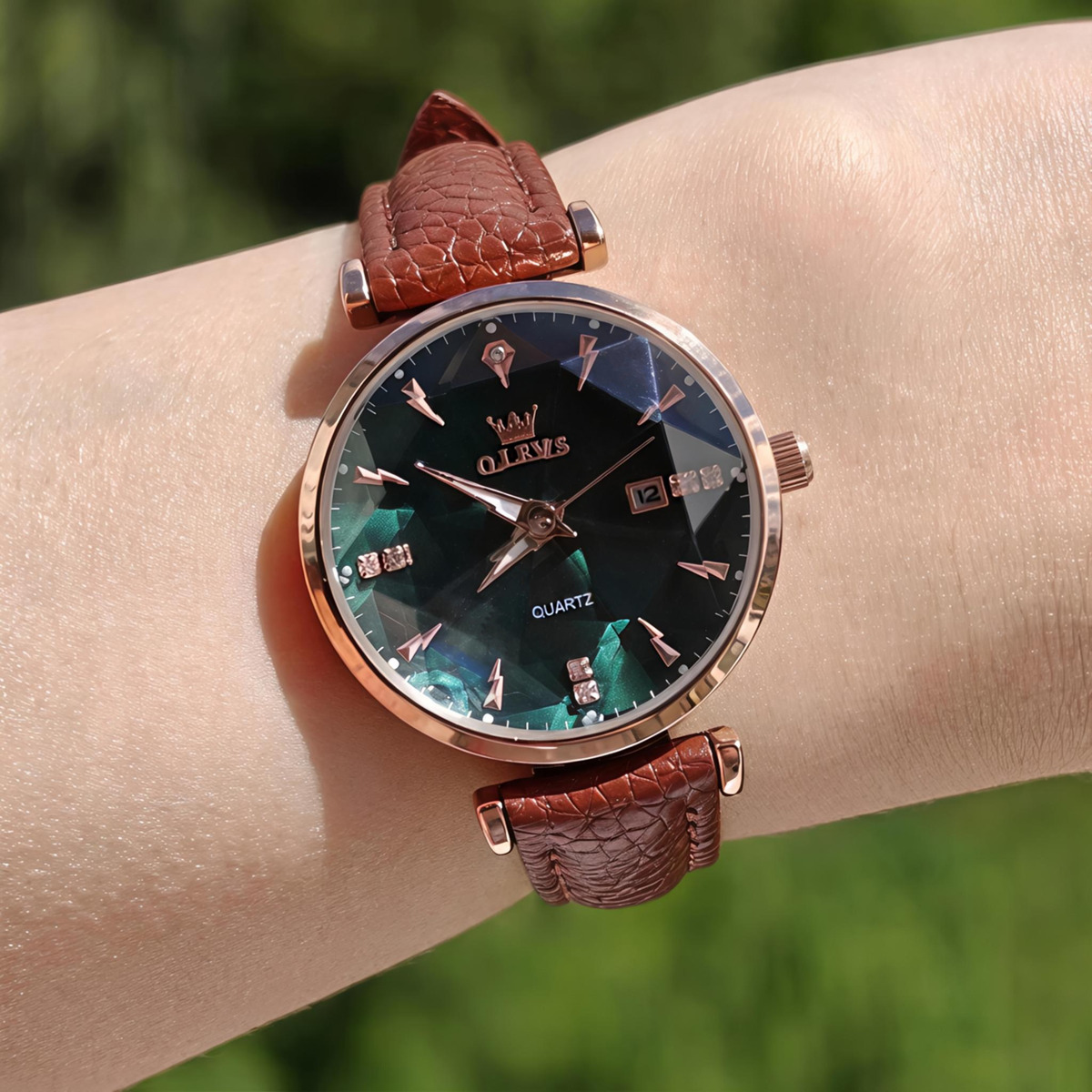 Olevs Diamond Leather Brown, 2 ремінці — фото 7