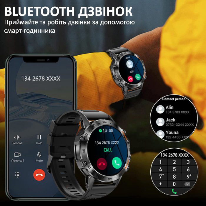 Smart Delta K52 Orange Black, 3 ремінці — фото 3