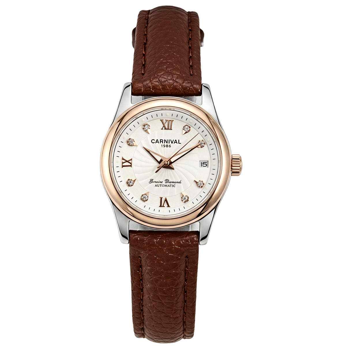 Carnival White Leather Classic, 2 ремінці — фото 2