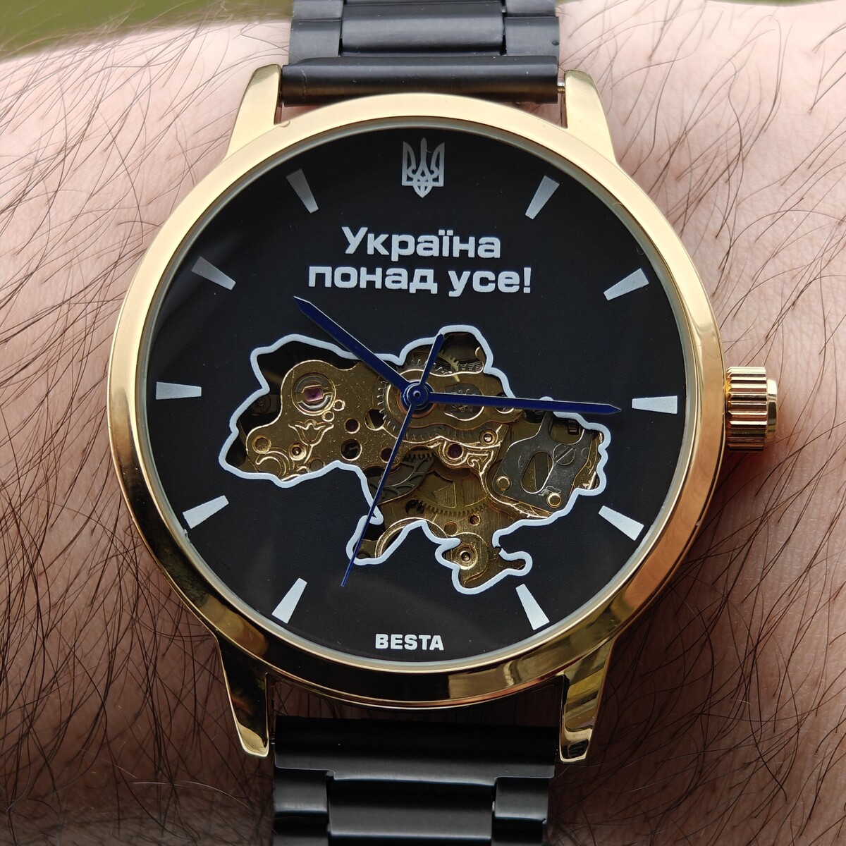 Besta Skeleton Gold Black Metal, 2 ремінці — фото 7