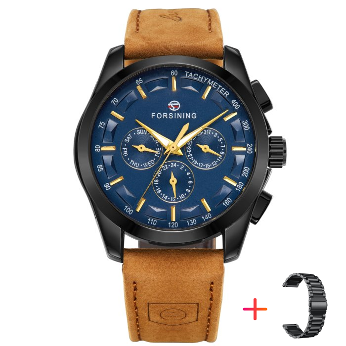 Forsining Walker Limited Blue & Black, 2 ремінці — фото 8