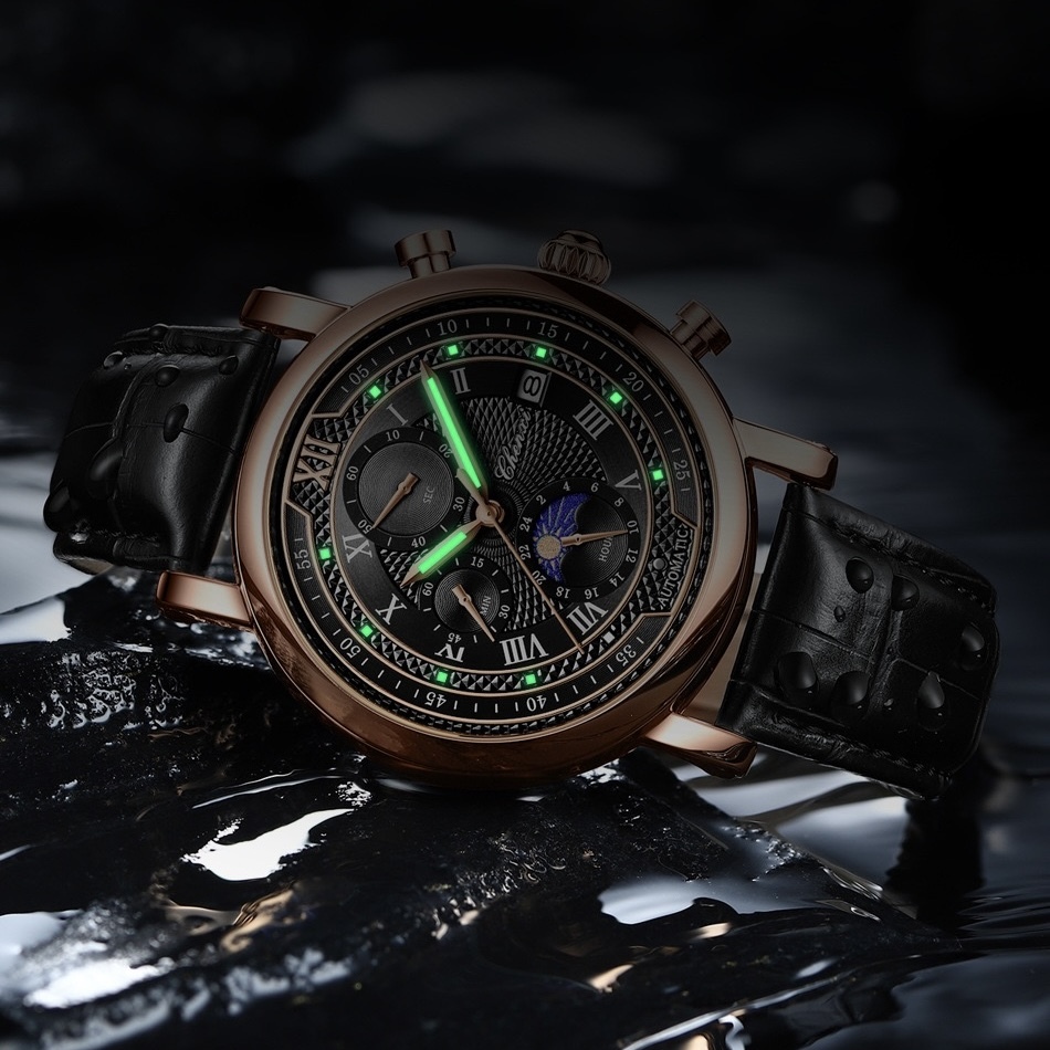 Chenxi Patek Steel Black, 2 ремінці — фото 6