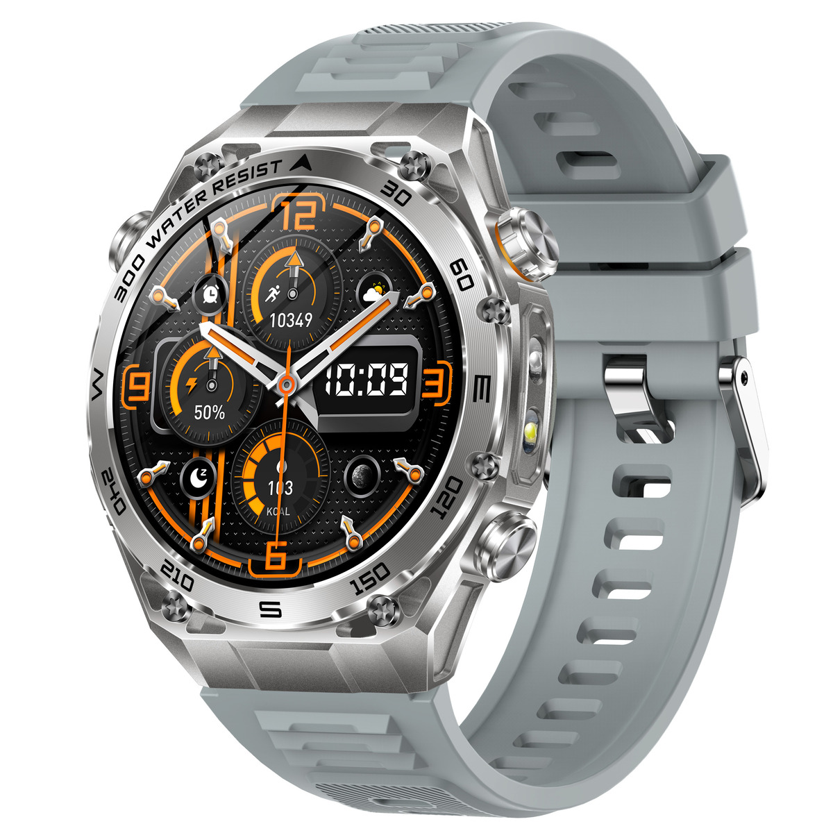 Smart Flash Rubber Silver, 2 ремінці