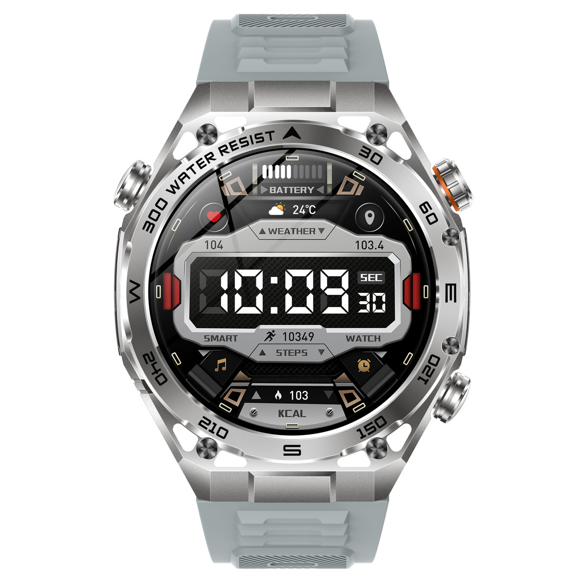 Smart Flash Rubber Silver, 2 ремінці — фото 3