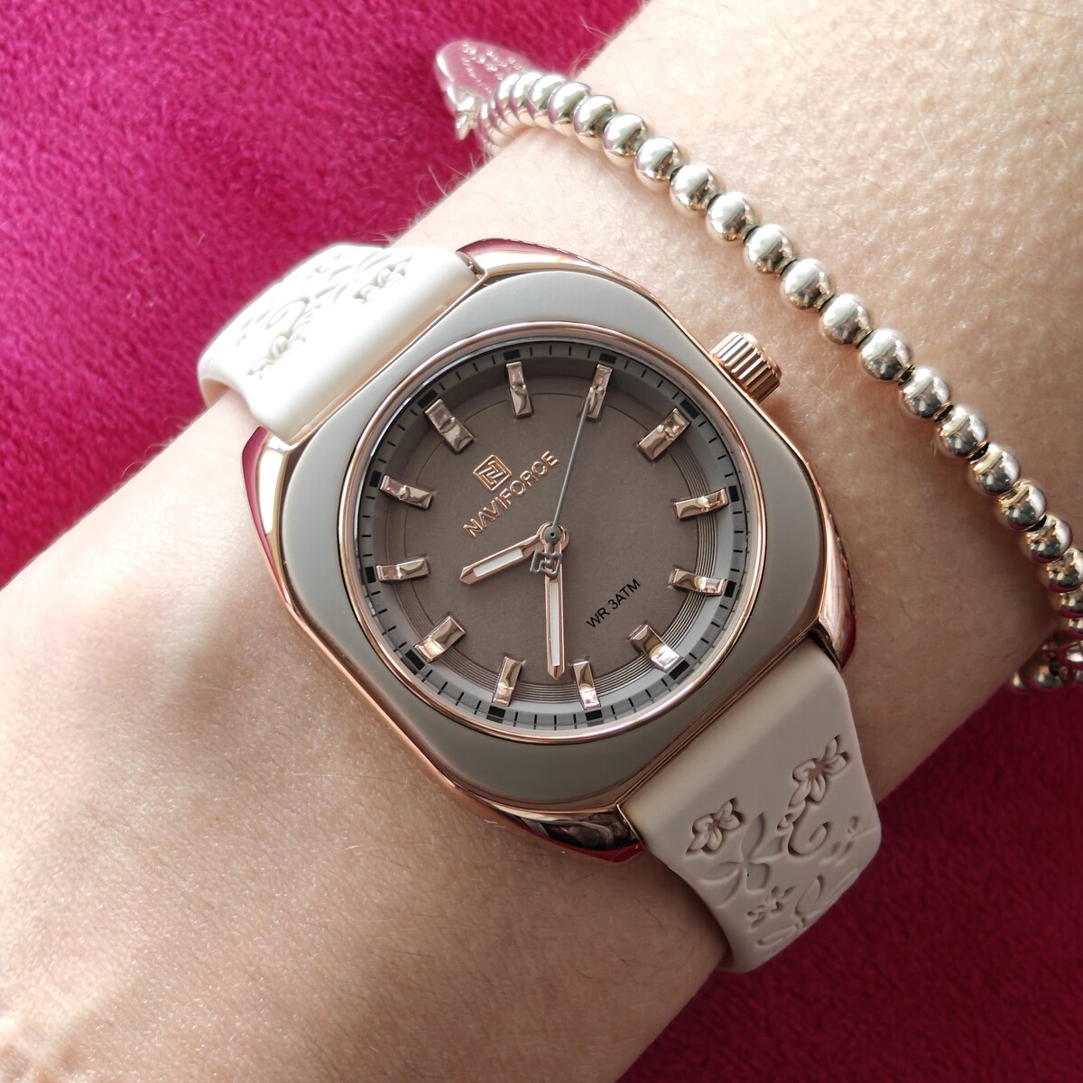 Naviforce Mira Beige Flower, 2 ремінці — фото 7