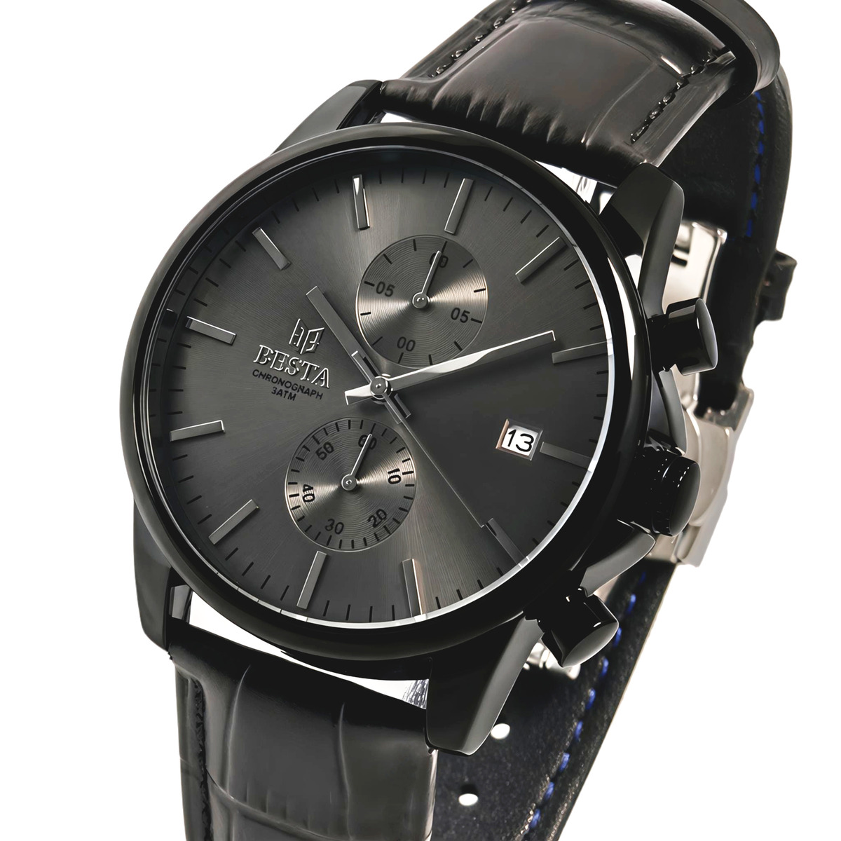 Besta Mars Premium Leather Black, 2 ремінці — фото 2