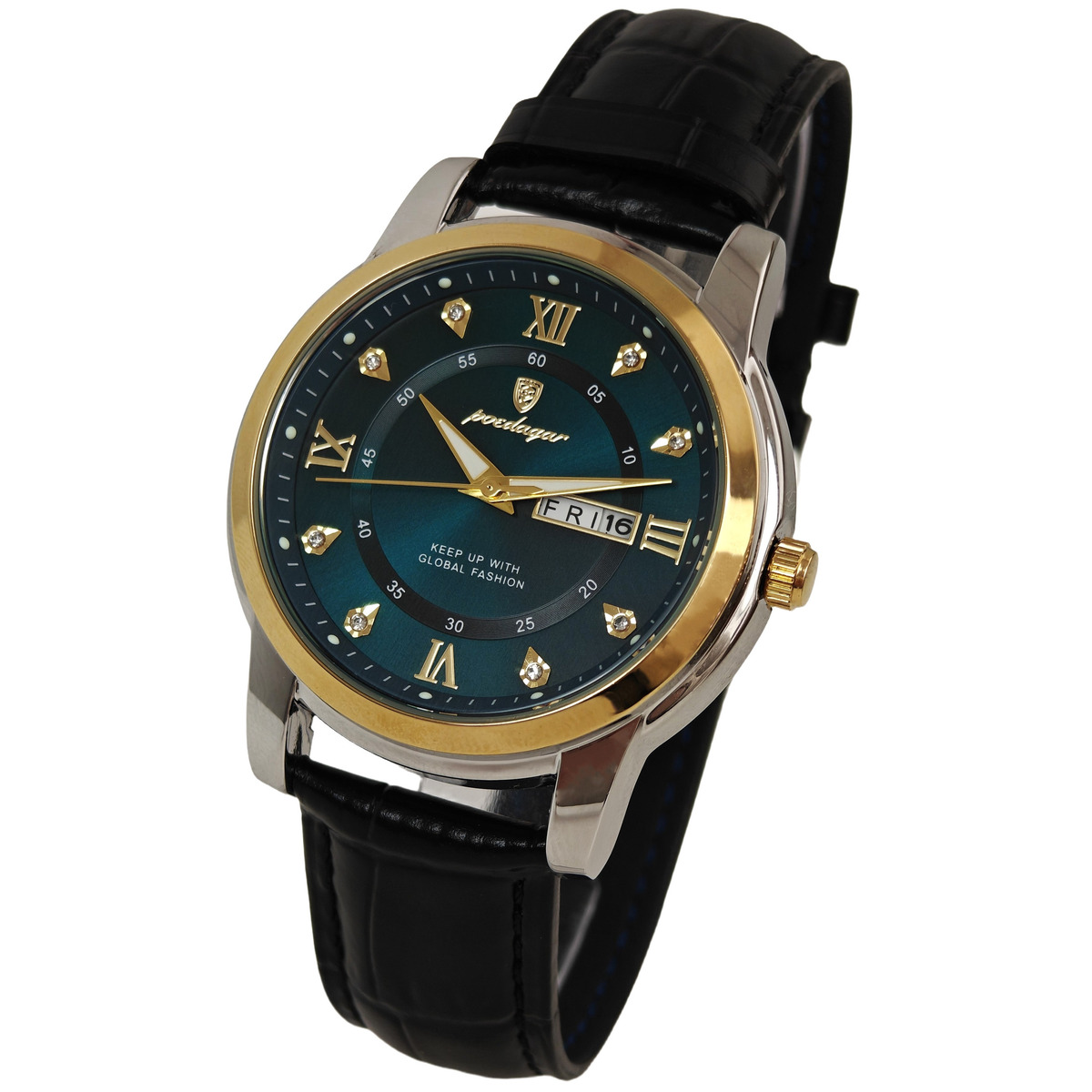 Poedagar Unique Men Leather Deluxe, 2 ремінці — фото 7