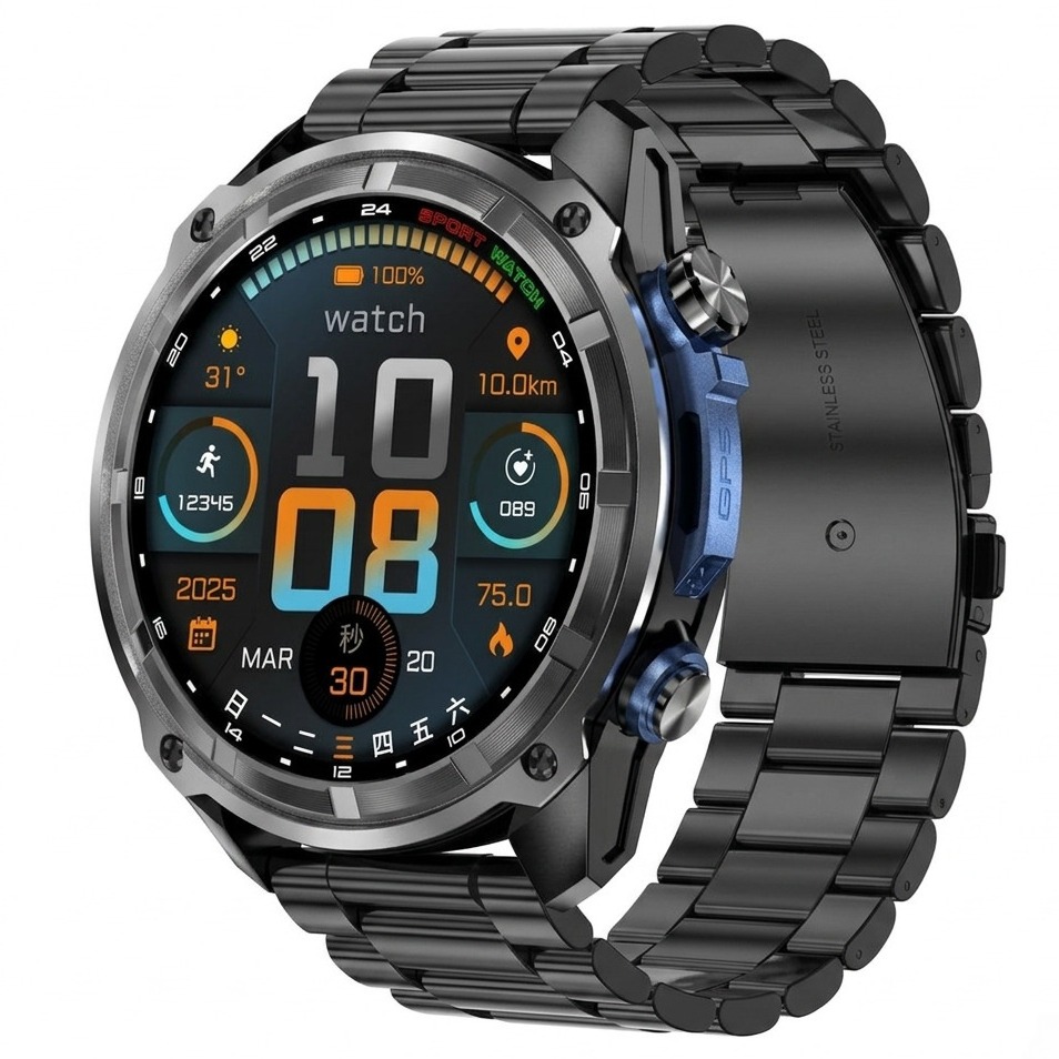 Smart Navigation Pro Steel Black з GPS, 3 ремінці