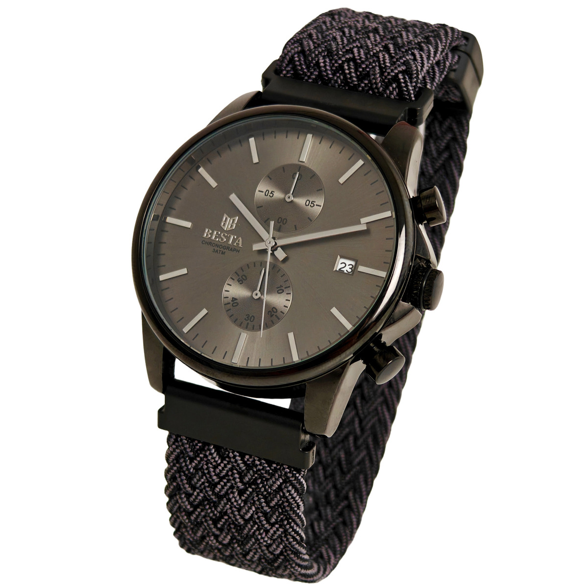 Besta Mars Black & Gray Nylon, 2 ремінці — фото 2