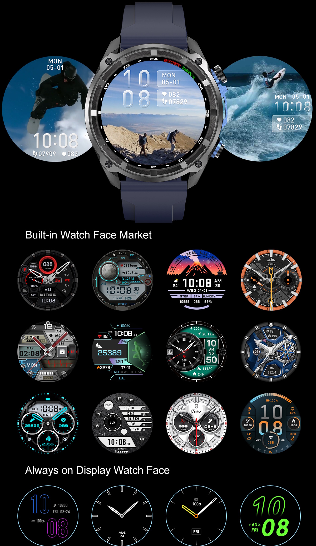 Smart Navigation Pro Steel Black з GPS, 3 ремінці УЦІНКА — фото 8