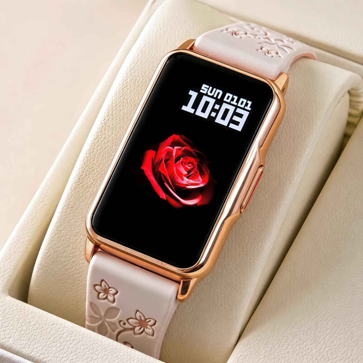 Smart Mioband Nano+ Beige Flower, 3 ремінці — фото 2