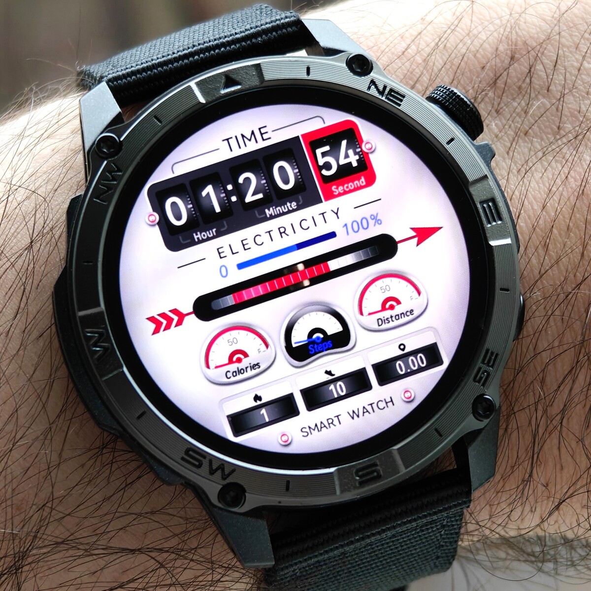 North Edge GPS Titan Black Spider, 2 ремінці — фото 7