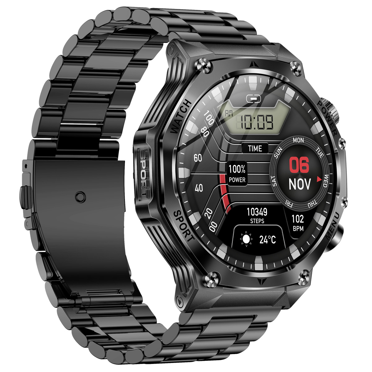 Smart Surf X Pro Black Steel, 2 ремінці — фото 4