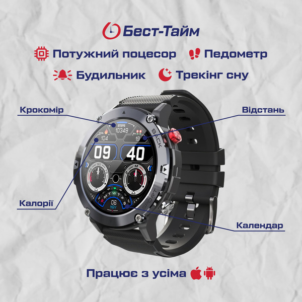 Умные смарт часы Smart Expert PRO Black