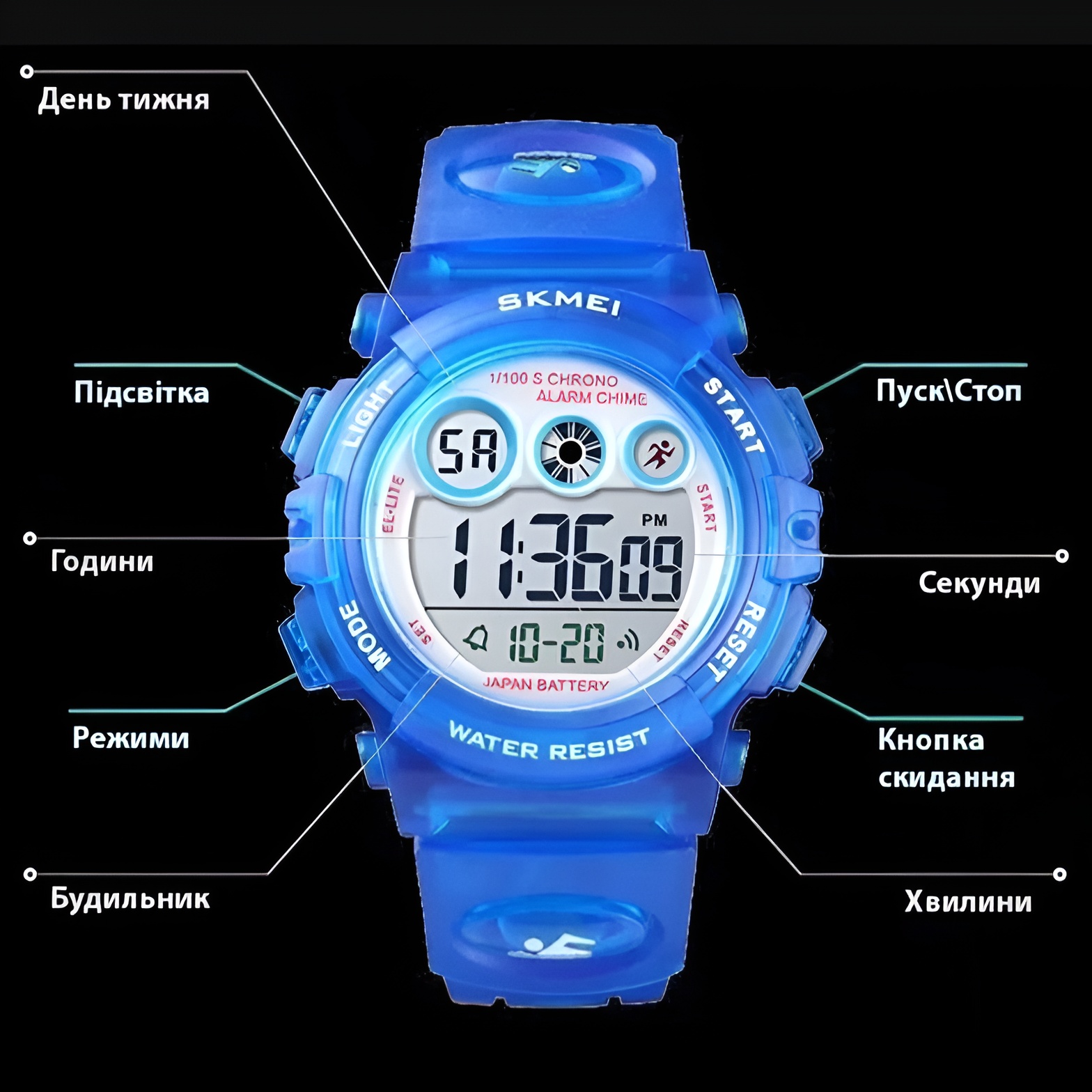  Часы Skmei Kids AllBlue