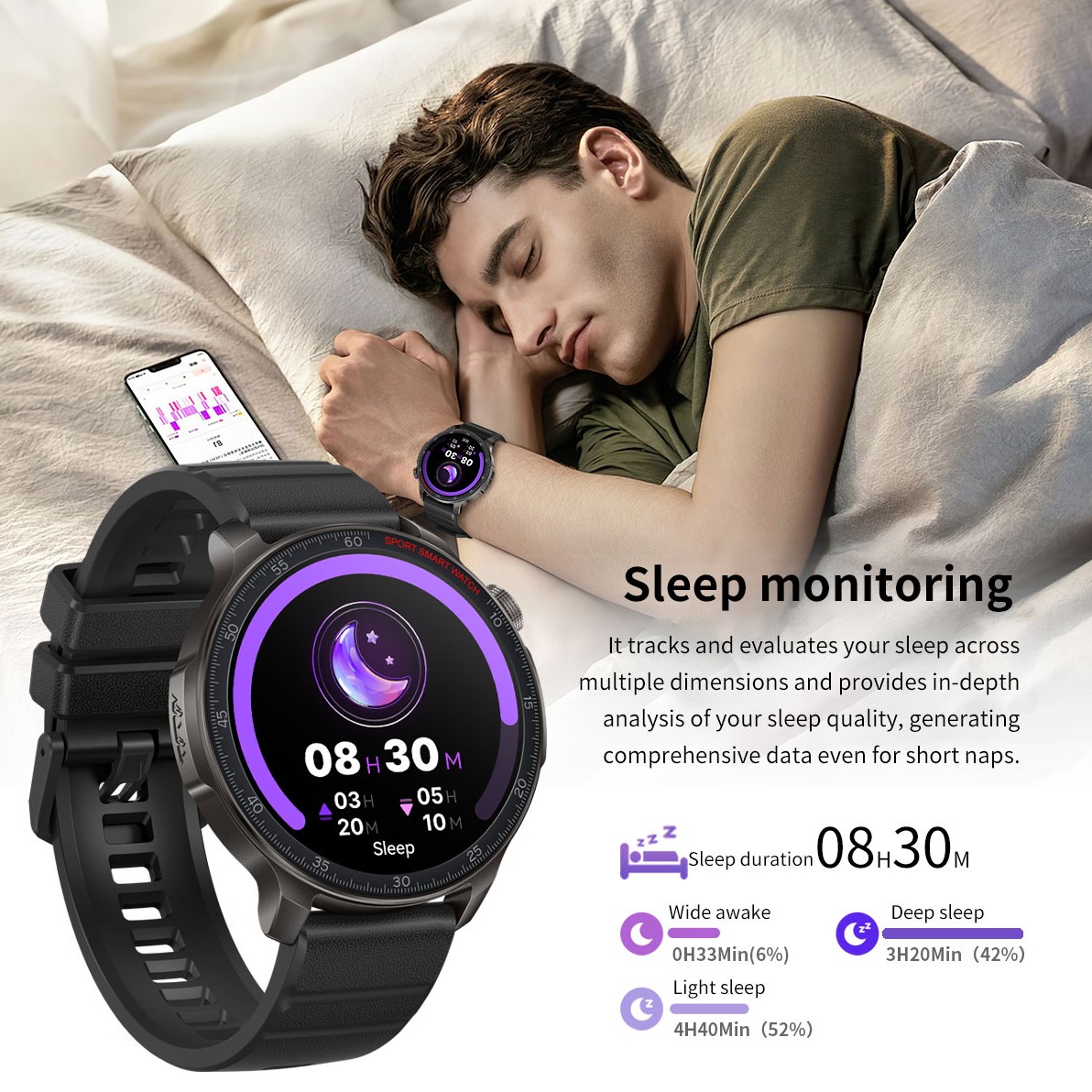 Smart Colorado Nylon Black 5BAR, 2 ремінці — фото 8