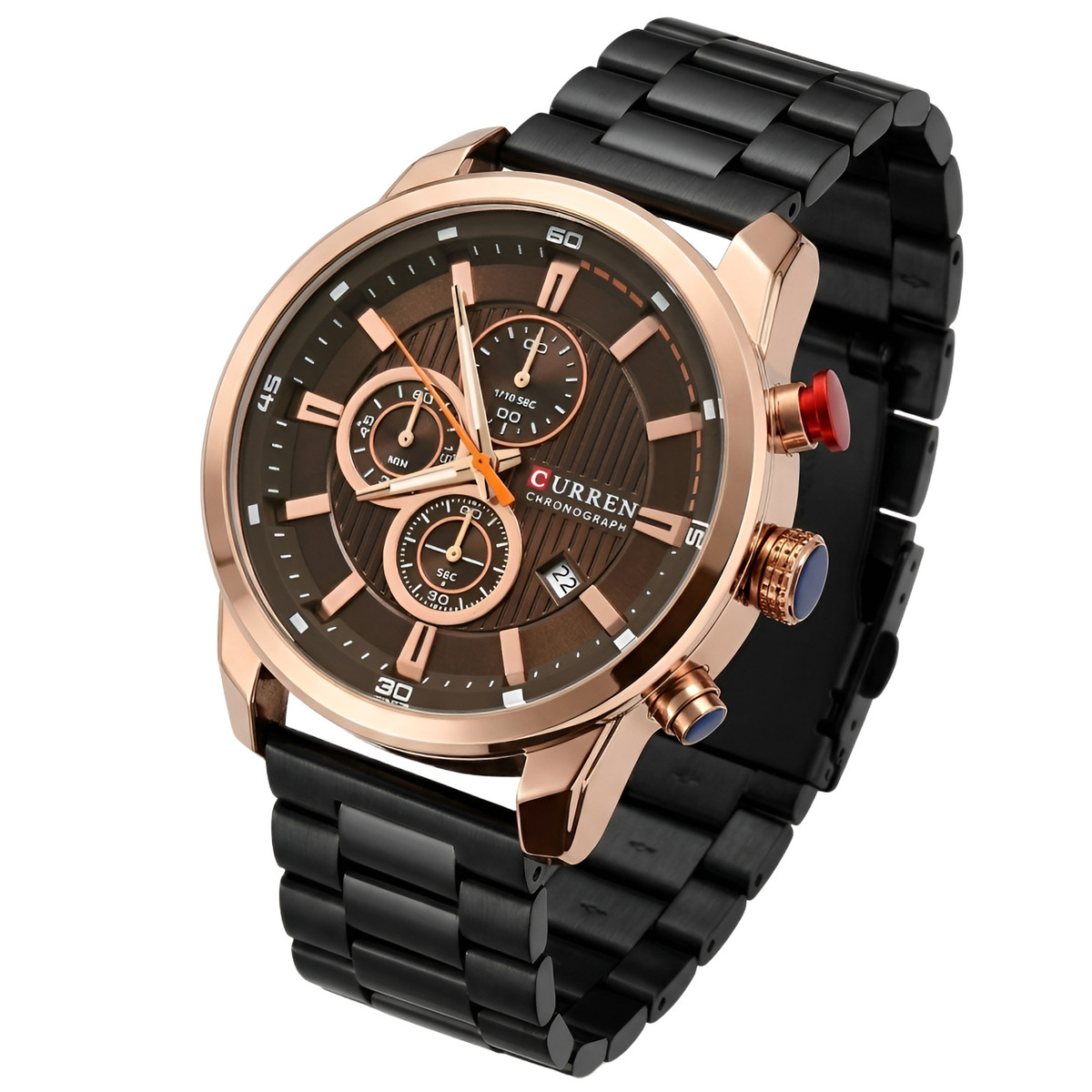 Curren BigBoss Metal Black, 2 ремінці — фото 2
